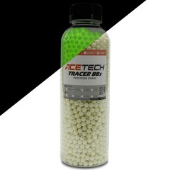 Glow in the Dark 6mm BBs for Airsoft – 0.25g Multi-Polished Green Tracer Balls
