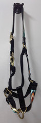 WEAVER BLACK NYLON 1» AVERAGE HORSE ADJUSTABLE 800-1100 LB AZTEC HALTER