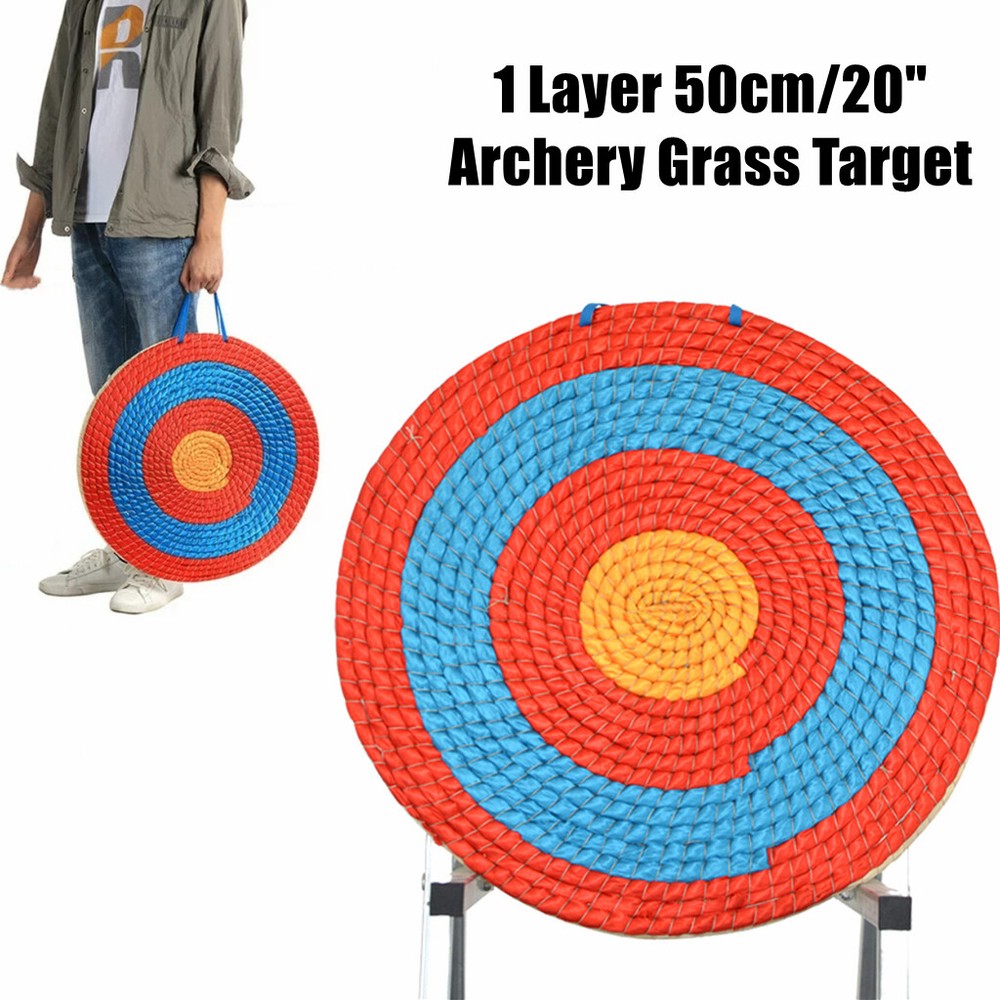 50cm/20″Archery Straw Target Round Bow Arrow Target Shooting Practice Dart Board