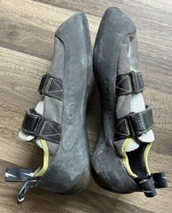 Evolv Defy Climbing Shoes Mens Sz 11.5 Black Grey Comfortable Durable Climbing