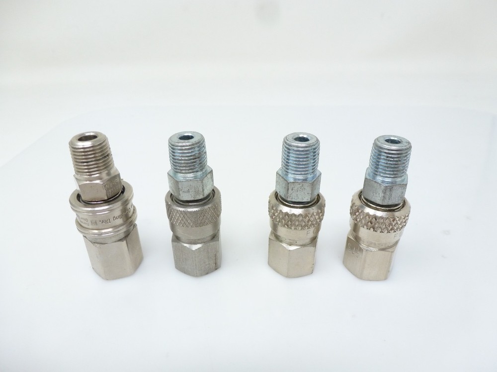 NEW Paintball High Pressure Quick Disconnect fill nipple fitting Set 1/8″ NPT