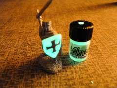 Glow-On® AQUA Glow Paint For Gun Sights, Fishing Lures, Lg 9.2 ml Vial, Bright