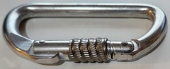 Chouinard Carabiner Vintage Locking D Shape Screw Gate Made in USA circa 1984