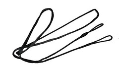 57″ ACTUAL INCH LENGTH – 16 STRAND B-50 DACRON RECURVE Bow String Archery USA