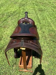 Circle Y Flex-Lite Park/Trail Saddle Flexible Tree FQHB Brown Leather