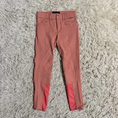 Child’s Large Pink B Vertigo Knee Patch Horseback Riding Breeches