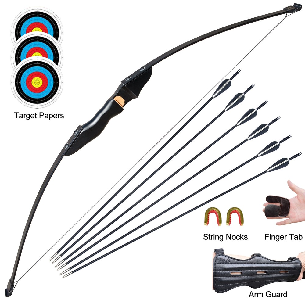 30/40LBS Takedown Recurve Bow Set Archery Arrows Target Right Hand Hunting Bow