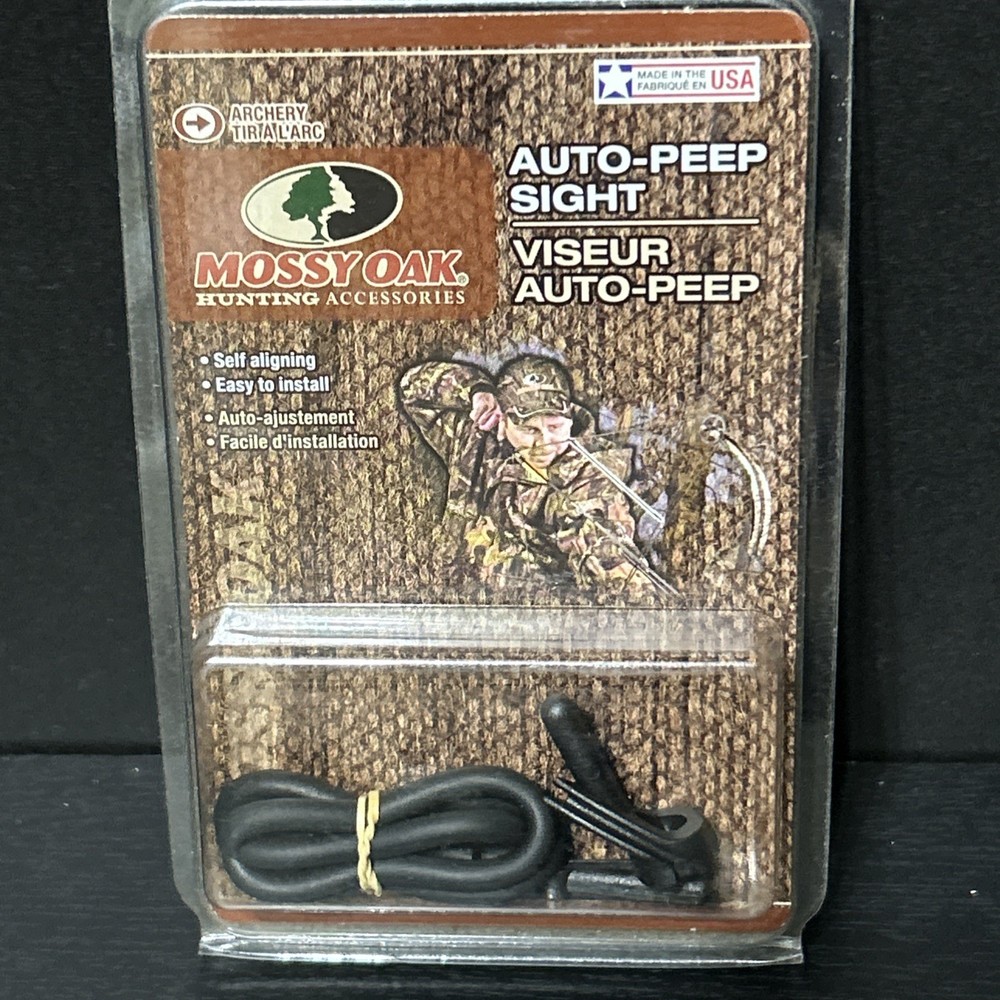 Mossy Oak Auto peep Sight MO-APS Bow Site Self Aligning Easy To Install