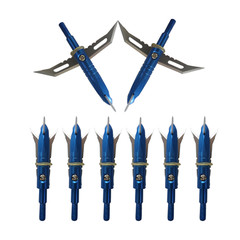 Archery Hunting Arrowheads 2 Blade Broadheads Arrow CrossBow Shooting 100 Grain