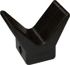 Universal Fit 3-Inch Black Vinyl Boat Bow Stop – Secure Trailer Solution