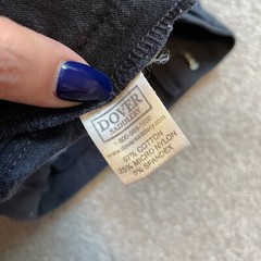 Dover Saddlery Breeches Womens 26 Black Zip Equestrian Knee Patch Riding Pockets