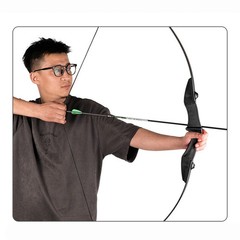 53″ Recurve Bow and Arrow Set for Beginner Archery 40lbs Bow Kit with 6 Arrows