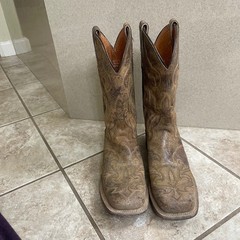 Dan Post DP2873 Ladies Falcon women sz 8 m Boot Double Stitch Square Toe