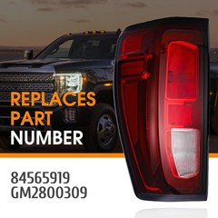 Tail Light Assembly Compatible with 2019-2024 GMC Sierra 1500 Left Driver Side