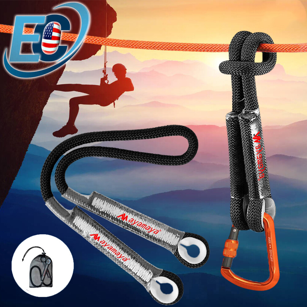 Prusik Cord Pre-Sewn Loop Eye-to-Eye Nylon Rope Outdoor Climbing Arborist Rescue