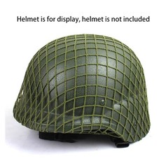 Tactics Airsoft Helmet Net Cover, Army Green Camouflage One Size, green