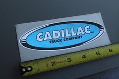 Cadillac Skateboard Truck Co Blue Silver 90’s Z85A Vintage Skateboarding STICKER