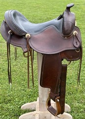 17″ ROCKING R Haflinger Trail Ranch Saddle~X-WIDE Tree~FJORD~GYPSY~Draft Cross