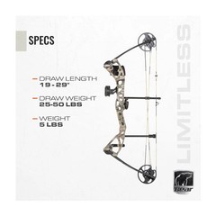 Bear Archery Limitless RTH 265 FPS Compound Bow (God’s Country)