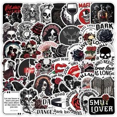 20Pcs Random Cool Aesthetic Dark Romance Horror Gothic Book Waterproof Stickers