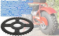 40/41/420 Chain 50T 40mm Rear Drive Sprocket for Coleman BT200X CT200U CT200U-EX