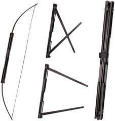 60lbs Foldable Longbow Archery 60″ Adult Hunting Fishing Survival Straight Bow