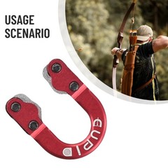 Securely Hold Arrows with Aluminum Alloy Metal D Ring for Compound Bow