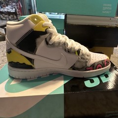 Nike SB Zoom Janoski Canvas High-Top De La Soul Shoes Multi-Color US 8.5