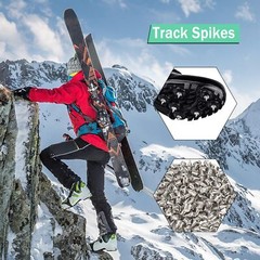 100 Pcs 1/4 Inch Stainless Steel Track and Cross Country Spikes w/ Spike Wrench