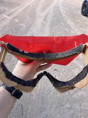 JT Paintball ProFlex Mask Frames Face Guard Red/Tan
