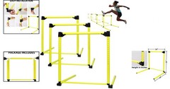 3Pcs Hurdles Training Equipment, Adjustable Height Hurdles Track and Field, A…