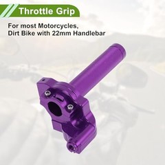 22mm Throttle with 120cm White Throttle Cable CNC Aluminum Alloy Motorcycle