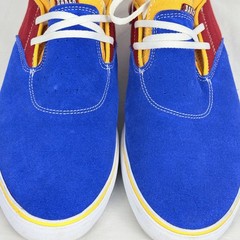 Lakai Riley 2 Blue/Red/Yellow Hawk Suede Skateboarding Sneakers Men’s 9.5 – READ