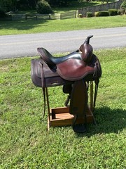 Circle Y Flex-Lite Park/Trail Saddle Flexible Tree FQHB Brown Leather