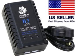 BULLDOG Airsoft B3 20W Li-Po Battery 2S 3S Smart Compact Balance Charger RC Toys