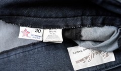 Tailored Sportsman, Trophy Hunter breeches, low/ front, Navy Denim, 30R jean