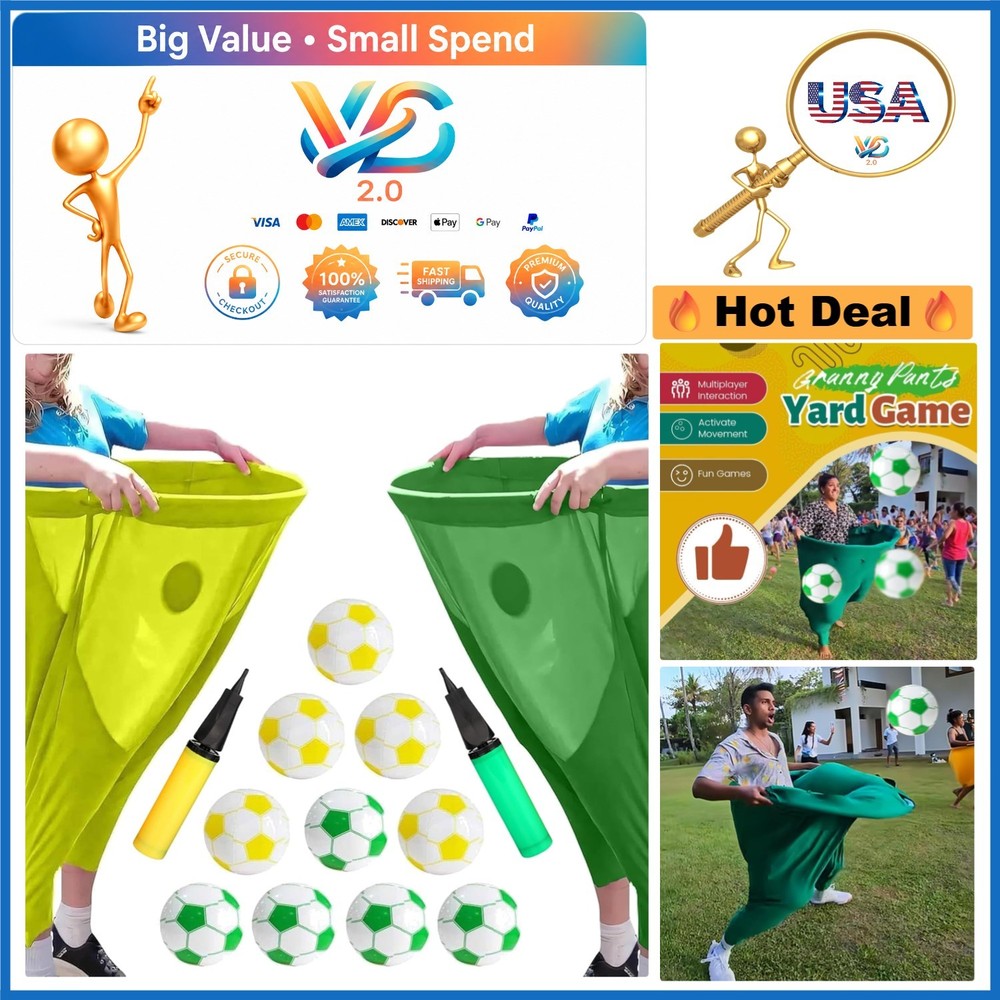 Giant Granny Pants Yard Game Set for Adults & Family Outdoor Party Fun