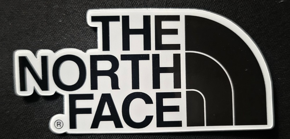 NORTH FACE STICKER » BLACK & WHITE»3 1/2 X 1 3/4″ GLOSSY AND THICK