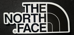 NORTH FACE STICKER » BLACK & WHITE»3 1/2 X 1 3/4″ GLOSSY AND THICK