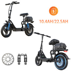 AOVOPRO Electric Scooter, 14» Foldable E-Scooter Suspension Rang 28-62Miles