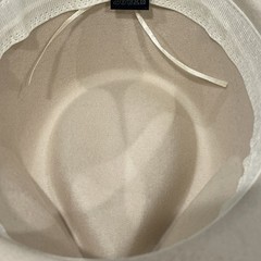 Ivory Western Hat with Silver Concho Band,Polyester Cotton blend, adjustable