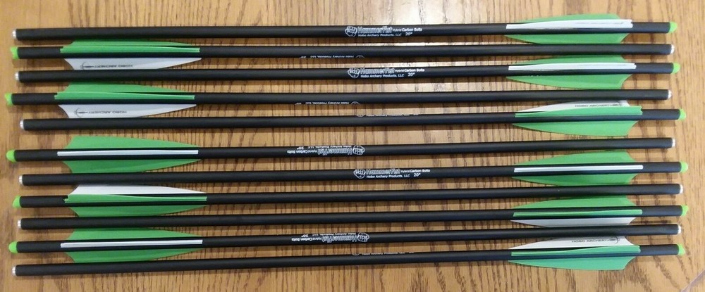 20″ Carbon Crossbow Bolts Hammerfist Hobo Archery Product Arrows Qty 3,6,9,12,24