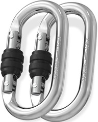 Locking Carabiner -4.3″ Heavy Duty Carabiner – Large Carabiner Clip – D Shape