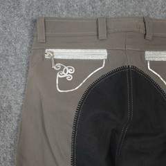 Cavallo Crystal Breeches Womens 28×27 Gray Equestrian Riding Pants READ
