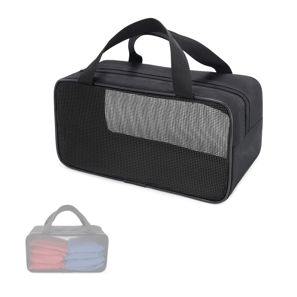Cornhole Bag Carry Case Carrying Pouch Utility Storage bag Black, black bag o