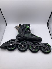 K2 MOD 110 Inline Skate US 7 EU 39.5 CM 25 Black/ Green Speed Lacing