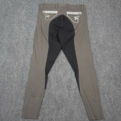 Cavallo Crystal Breeches Womens 28×27 Gray Equestrian Riding Pants READ