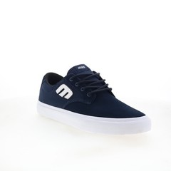 Etnies Barge Plus 4101000578401 Mens Blue Suede Skate Inspired Sneakers Shoes