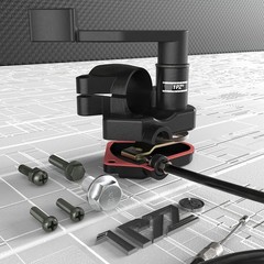 1PZ TA1-S22 Heavy Duty 7/8» 22mm Thumb Throttle Cable Accelerator Handle Ass…