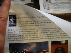 Daisy Museum Winchester Salute to These United States BB Gun Florida w/ Coin